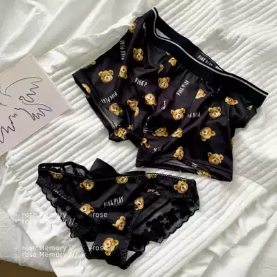 Rose Memory~Couple panties cartoon anime men's and women's double sexy incognito pure cotton boxers