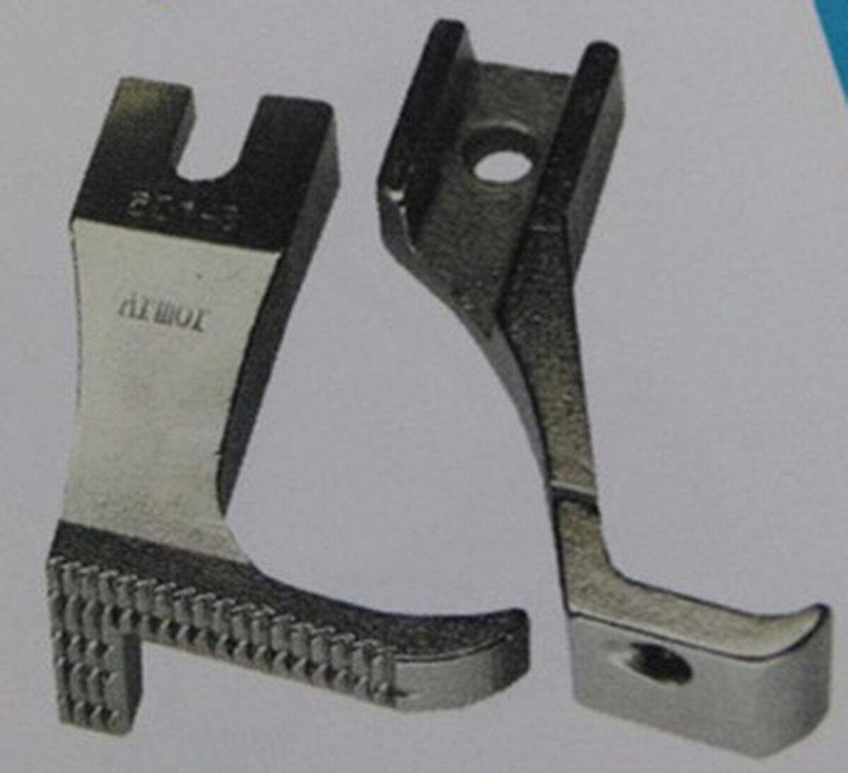 Synchronous car wrapping edge presser foot quality full steel material large single side presser foot 601-3 outer foot U193B inner presser foot