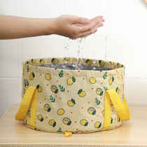 Portable foldable water basin travel wash bag Foot Bag Laundry Basin Outdoor Washbasin Wash Feet Bucket Send cashier bag