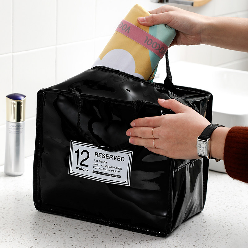 Net Red Makeup Bag Woman Portable Large Capacity Wash Bag Waterproof Trumpet BRIEF TRIP CASHIER BAG INS WIND SUPER FIRE