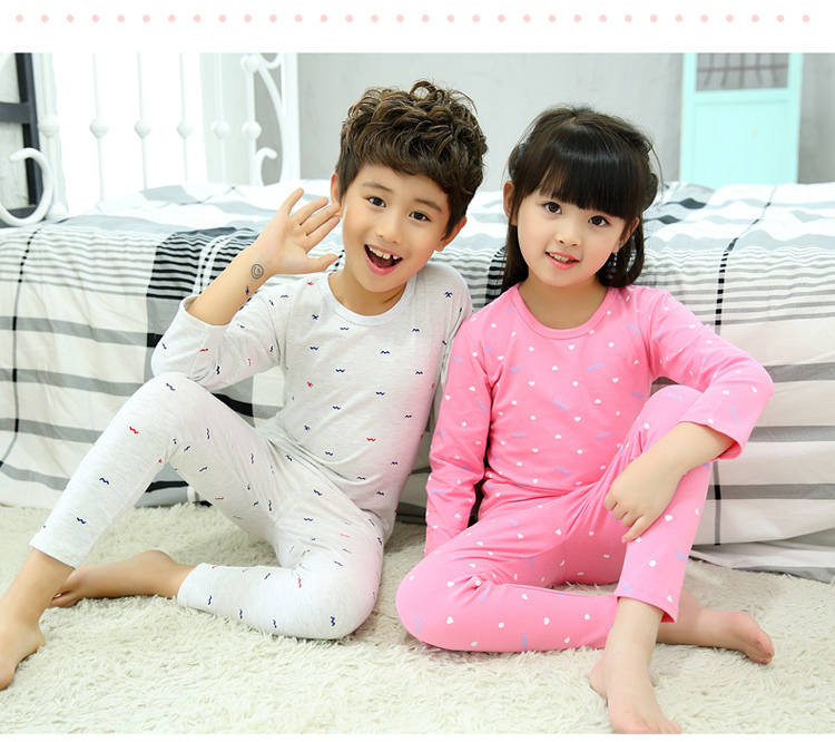Bộ đồ ngủ mùa thu mới trong bộ đồ lót cotton trẻ em lớn Bộ quần áo cotton bé gái mùa thu đồ bộ mặc nhà cho be gái 12 tuổi