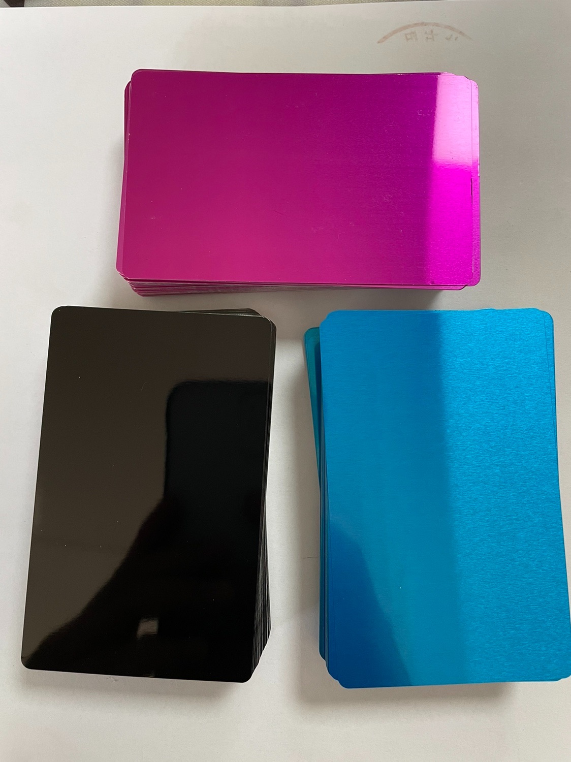 Laser marking machine test aluminum nameplate aluminum alloy business card marking machine test paper 85*54*0 2 100 sheets per box