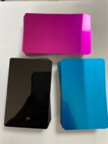 Laser marking machine test Aluminum nameplate Aluminum alloy business card marking machine test strip 85*54*0 2 100 sheets per box