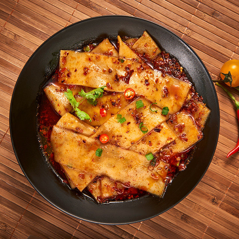 Net Red Snacks Flow Juice Wide Powder Earth Bean Powder Polenta Powder Wide Powder Lanzhou Fire Bar Food Self Hot Small Hot Pot