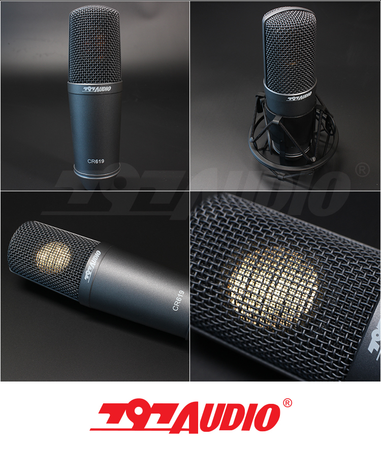 797AUDIO CR619 ngưng tụ màng lớn micro K bài hát lồng tiếng nhạc cụ ghi âm cá nhân - Nhạc cụ MIDI / Nhạc kỹ thuật số đầu dvd