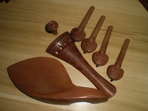 Jujube carved violin accessories violin tailpiece pegs chinrest tailpiece 1 set free small lift fine-tuning tail rope