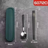 Ложка, комплект, переносная вилка для фруктов для гостиной, нескользящие палочки для еды