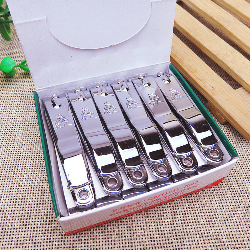 2 yuan store strongman brand large nail clipper 618 with file nail clippers multi-functional stainless steel nail clippers