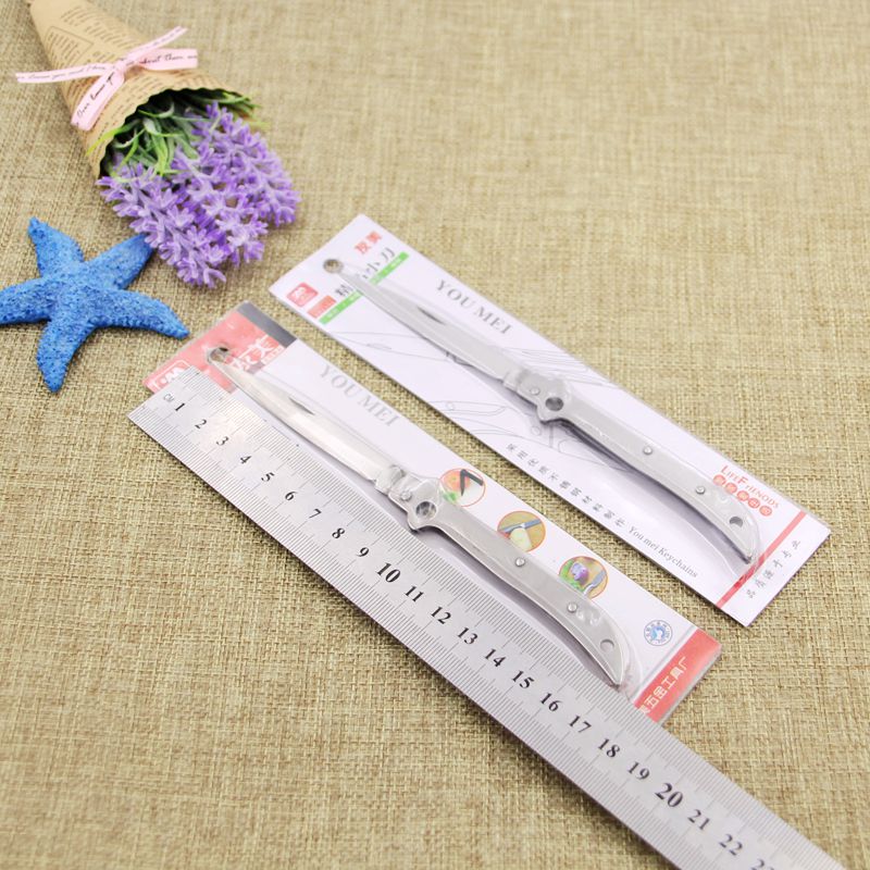 2 Yuan Store Folding Stainless Steel Small Knife Small Department Store Goods Source Folding Knife Cheap Water Fruit Knife Mini Knife Mini Knife