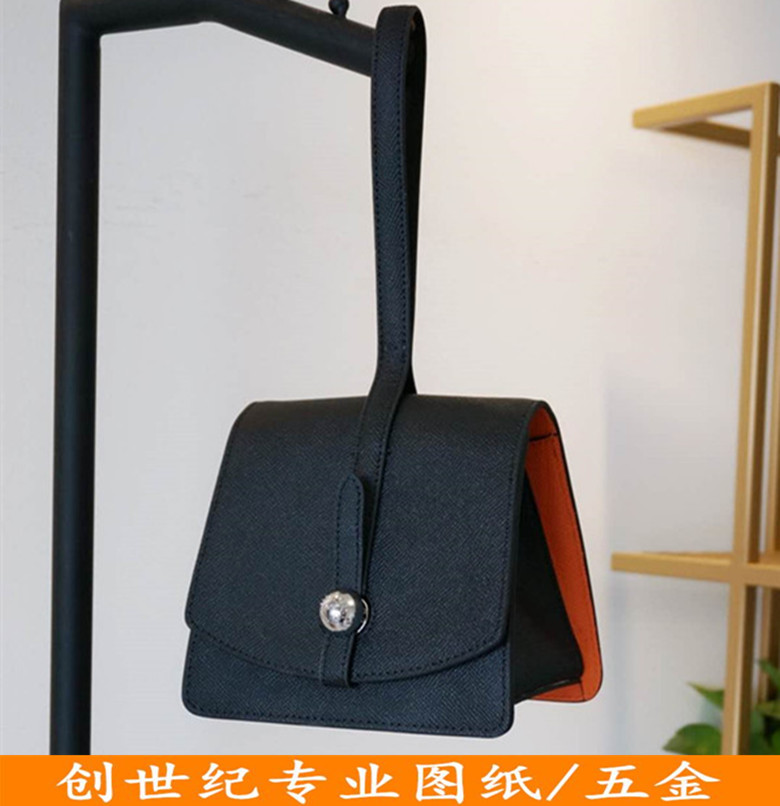 diy handmade leather leather bag plate type paper g drawing minimalist hand zongzi handbag handbag five gold accessories