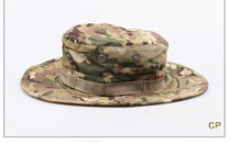 Camouflage round brim hat large brim beanie hat for men outdoor mountaineering and camping sun protection and windproof fishermans fishing sun hat for women