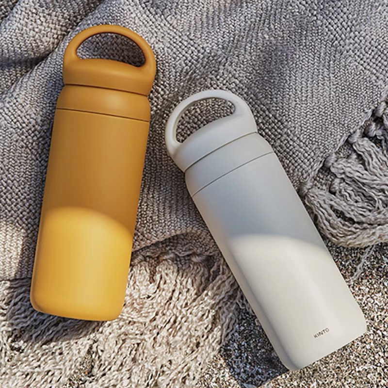 Japan KINTO handheld cup large capacity portable fresh stainless steel cup