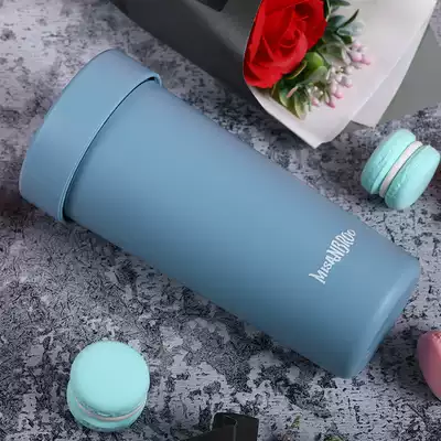 Heat insulation portable cup Water cup Portable accompanying cup Home office summer cup ins simple couple cup