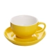 Cốc miệng rộng Cốc cà phê Màu gốm men 300ml Latte Coffee Cup Professional Latte Coffee Cup Cup Cappuccino Cup và Saucer - Cà phê