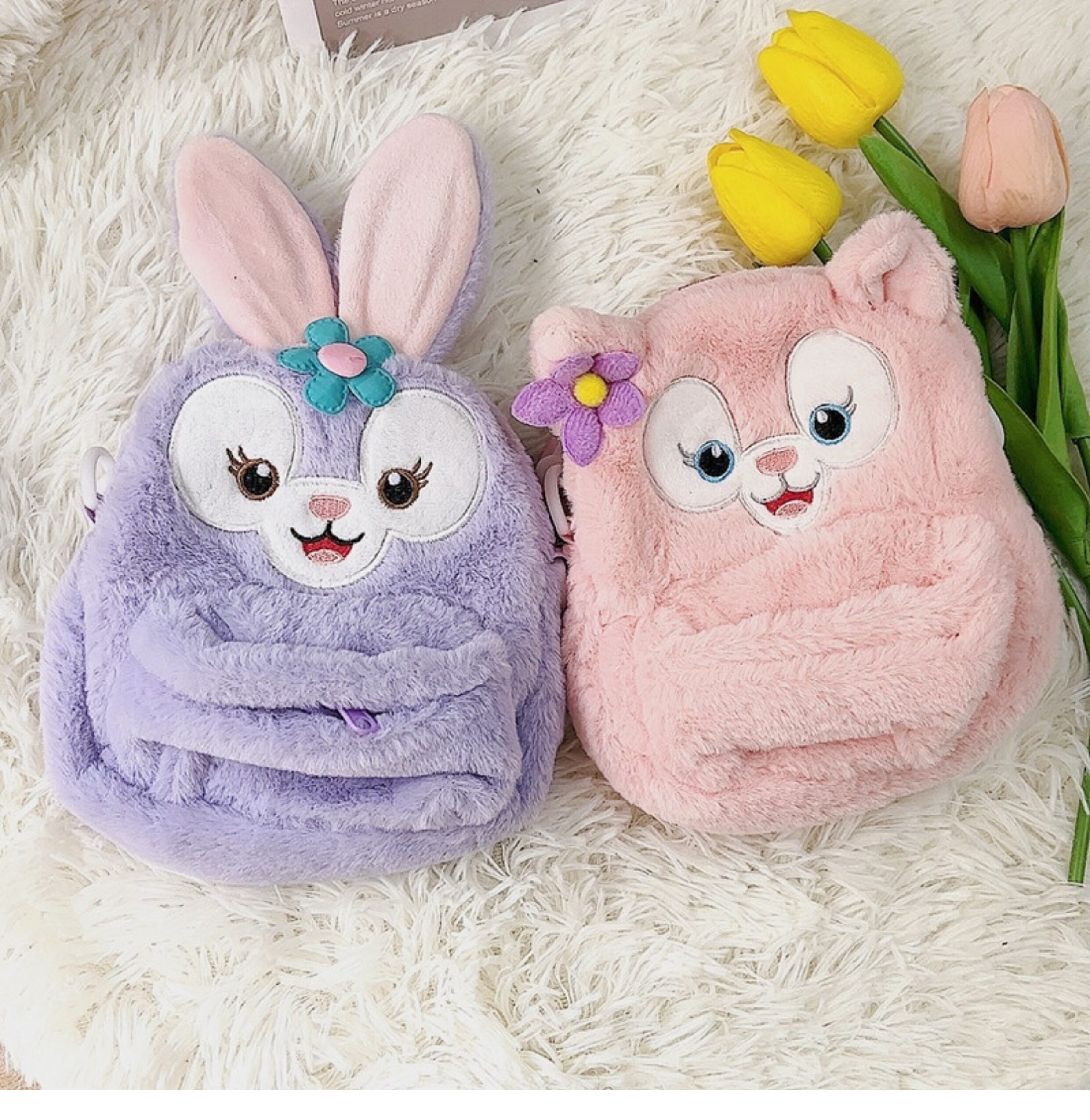 Детская сумка на ремне 两用小熊儿童斜挎包女孩毛绒可爱宝宝包包出游女童零钱单肩手机包