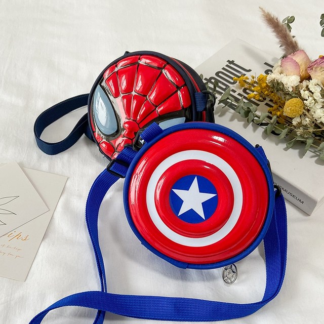 Spiderman Children's Messenger Bag Boys Cartoon Internet Celebrity Baby Small Bag Mini Casual Girls Coin Purse