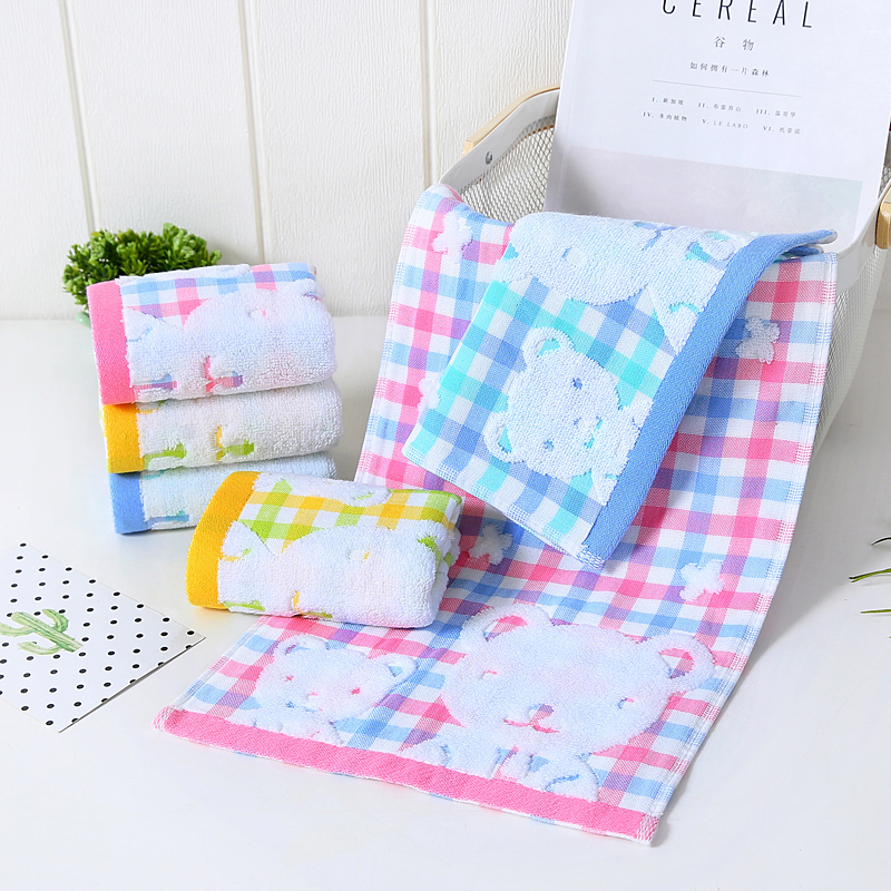 Pure cotton gauze children's face towel soft towel household small square towel cotton long children's towel baby baby face towel