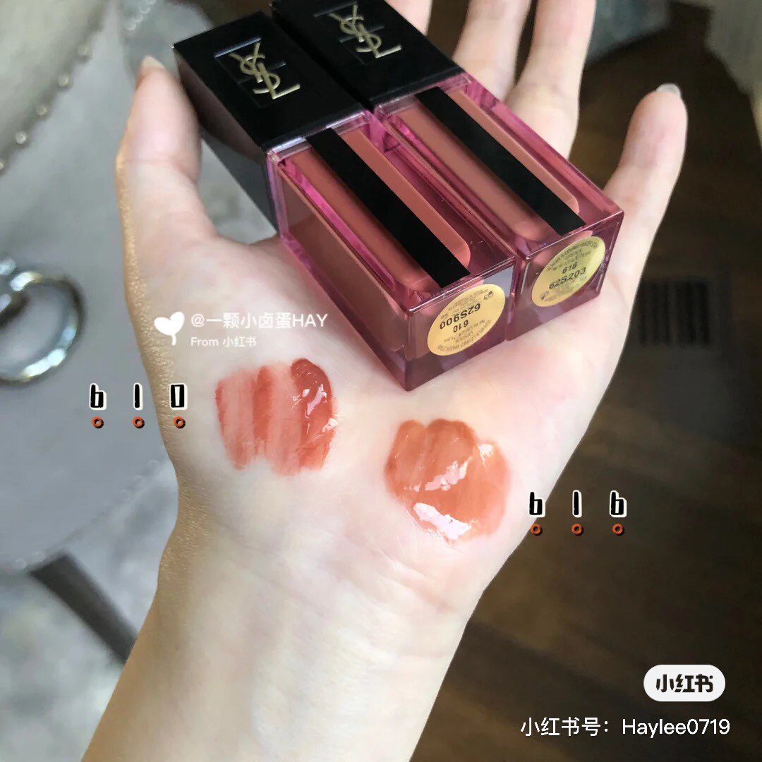 Yves Saint Laurent ysl water lip glaze 610 617 613 616 tea clarinet mirror 416 420 425 tea 433