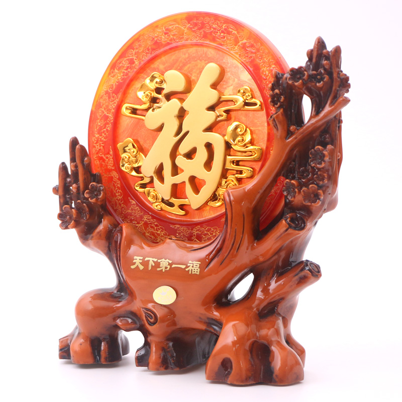 Fupan ornaments living room TV cabinet porch office decorations to send elders birthday new house move opening gift