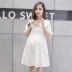 Váy bà bầu mùa hè 2019 Váy ngắn tay thời trang cotton cho bà bầu cho con bú phù hợp với áo bà bầu mùa hè - Áo thai sản áo bà bầu Áo thai sản