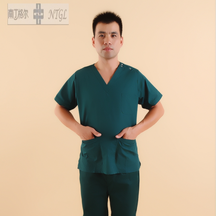 New operating room repairs Han version Han style Han style suit Handwashing clothes summer dress brushed handclothes Short sleeves Two-style clothes NP-08