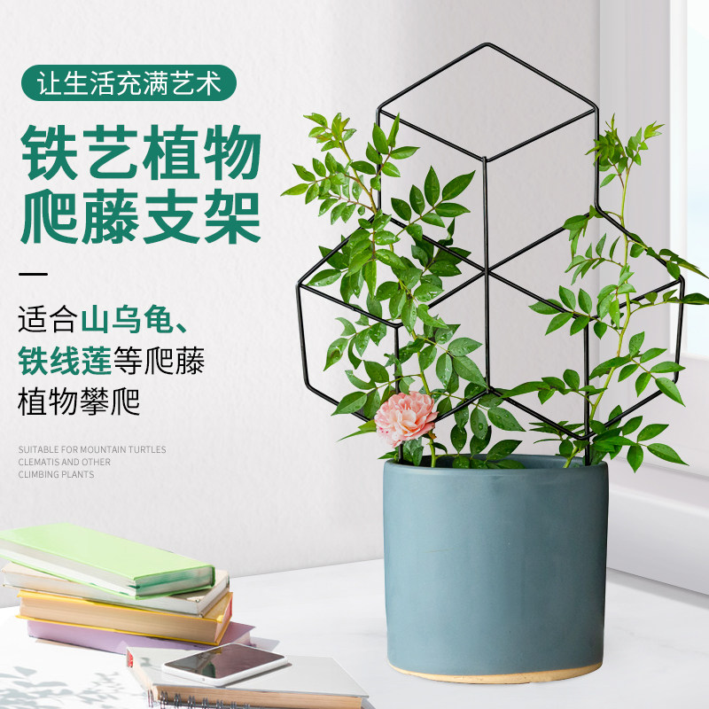 Balcony Flower Shelf Indoor Climbing rattan Shelf Potted green plant Bonsai Iron Art Flower Shelf Styling Plant Climbing shelf Horticulture