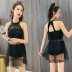 Áo tắm mùa xuân nóng bỏng cho nữ váy xẻ bảo thủ mỏng mỏng che bụng đấm bốc gợi cảm màu rắn Hàn Quốc áo tắm biển nữ đồ bơi 2 mảnh cạp cao Bộ đồ bơi hai mảnh
