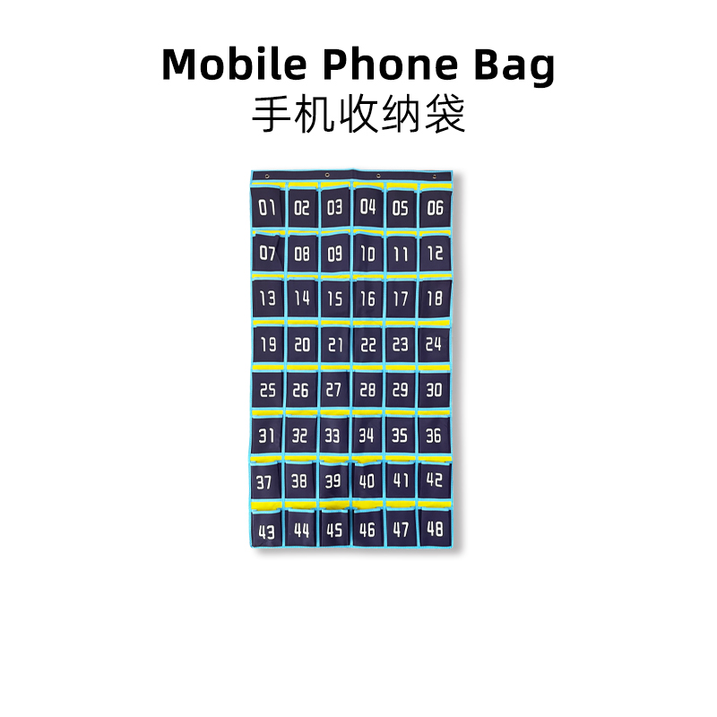 Mobile phone hanging bag in class Classroom training worker conference room student employee door hanging storage bag