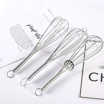 Household manual egg beater long-handled blender and noodle cream whisk kitchen baking tool egg white hair Souser