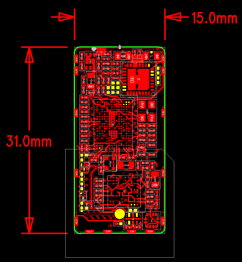 15x31MMMT2503D module RDA6625EMT5931GSMWIFIGPS positioning module