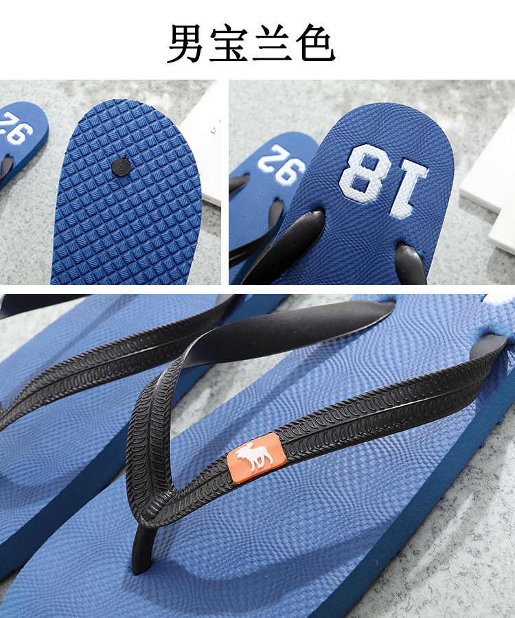 2016 Châu Âu và Hoa Kỳ của nam giới flip-flops của phụ nữ dép mùa hè và dép đi trong nhà non-slip các cặp vợ chồng đáy dày xu hướng phẳng giày bãi biển