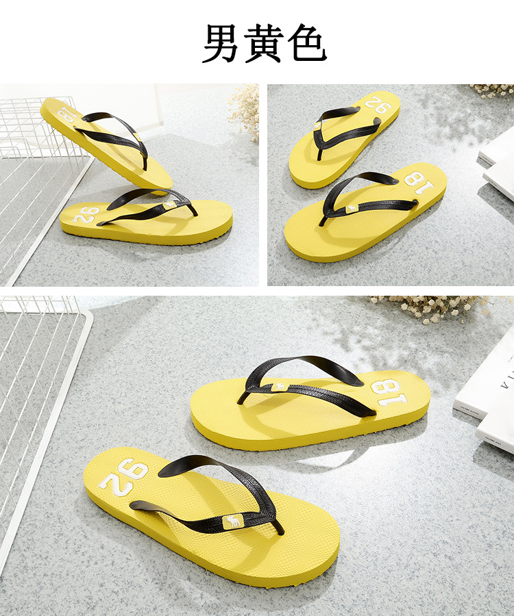 2016 Châu Âu và Hoa Kỳ của nam giới flip-flops của phụ nữ dép mùa hè và dép đi trong nhà non-slip các cặp vợ chồng đáy dày xu hướng phẳng giày bãi biển