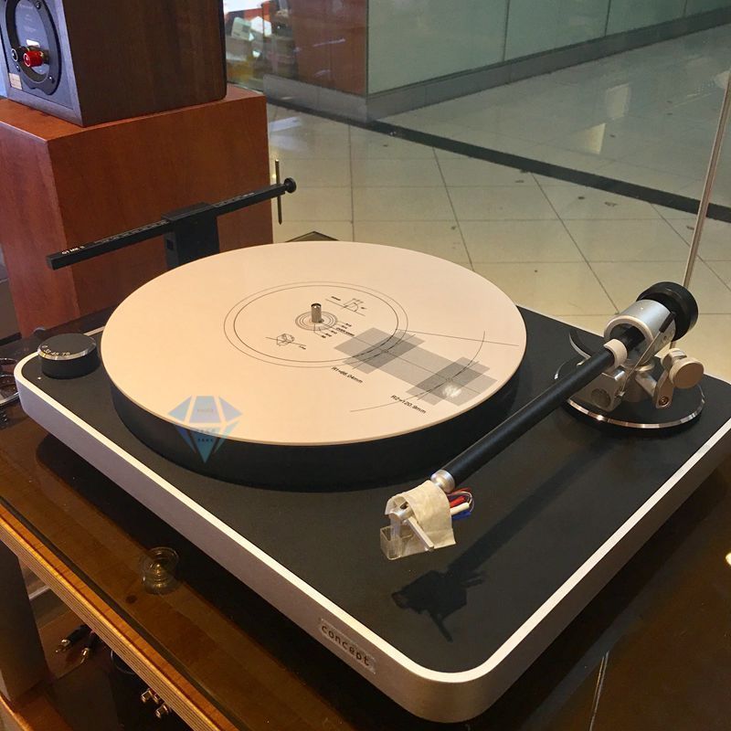 Import Acrylic LP Black Gum Record Machine Singing Needle Head Angle Calibration Disc Anti Slip Multifunctional Side Slip Adjustment