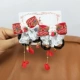 Клубничный кролик висящий любовь 1 пара