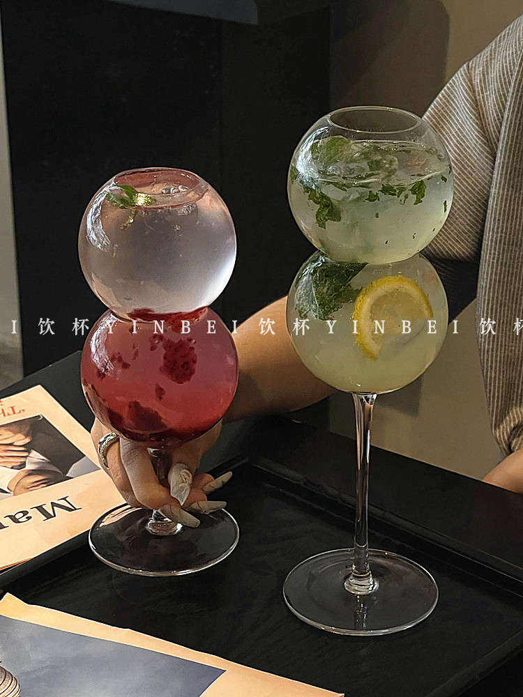 Bubble Ball Stemmed Glass: Your Next Viral Drinkware Obsession - Detail image 2