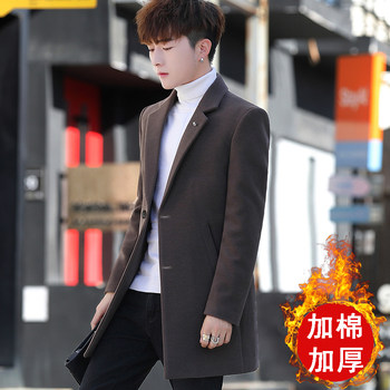 Other mid-length men's trench coats slim british jackets