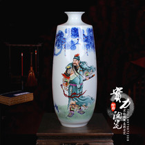 Jingdezhen ceramic vase hand-painted glaze pastel characters living room large home new house decoration flower arrangement