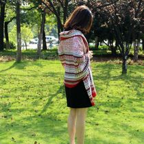  Ethnic style cotton and linen scarf female oversized sun-proof beach towel wild four seasons universal seaside vacation photo shawl female