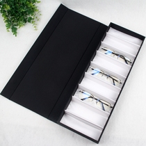  Myopia glasses storage box Optical glasses display box Multi-grid flat mirror display box Frame glasses storage box