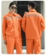 Полиэфирная хлопчатобумажная оранжевая (верхняя + брюки) Полиэфирная хлопчатобумажная ткань