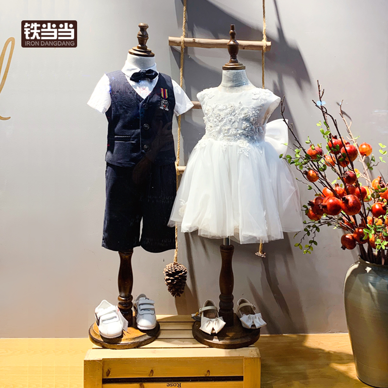 Children's clothing models frame half body children wedding dresses Dress Racks for children Clothing Shop Models Props People Desk Shop Windows show Show