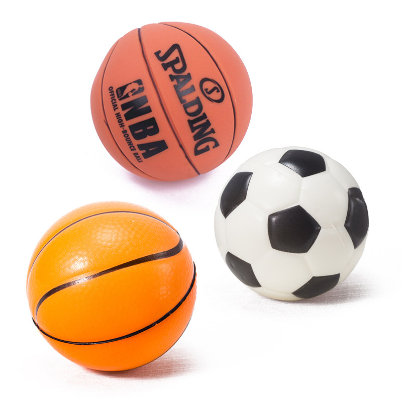 7cm mini basketball football birthday cake decorated children boy cake foam PU jump ball accessories