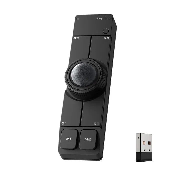 Keychron Nape Pro Wireless Trackball Mouse Ergonomic Sensor Mouse 2.4Hz Wireless Bluetooth
