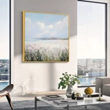 Чистая рука с масляной картиной Приморская гостиная Huahai Vishing Paint