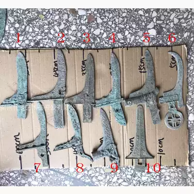 Ancient war small cold weapons long version bronze Ge do old antique crafts decoration props unearthed antique miscellaneous