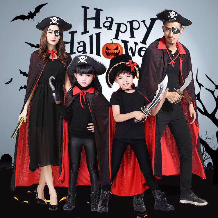 Halloween children's adult costume Halloween cape cape vampire costume children's performance cape grim reaper