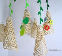 Kindergarten pendant hand-woven environment creative design area corner corridor decoration art materials bamboo woven bamboo net