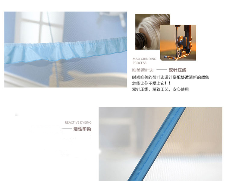 Mới lưới mã hóa yurt 1,2m màn ngủ 1,5m 1.8m cài đặt miễn phí gia đúp ký túc xá sinh viên - Lưới chống muỗi màn ngủ đẹp