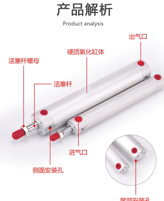 xy lanh khí nén 2 chiều Phụ kiện máy ép phun tay cầm lên xuống kéo xi lanh CG1BN20-120 25-750 32-550 40-650 báo giá xi lanh khí nén xy lanh khí nén smc