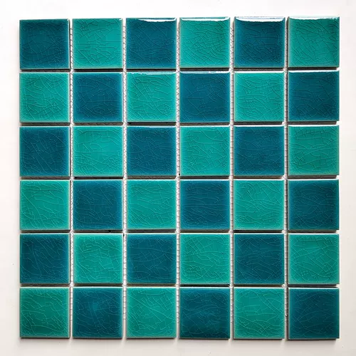 Бассейн керамика тонкая ледяная трещина синяя мозаичная плитка средиземноморская бассейна для бассейна настройка бассейна